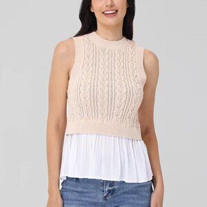 Camilia: Mixed Media Cable Tank